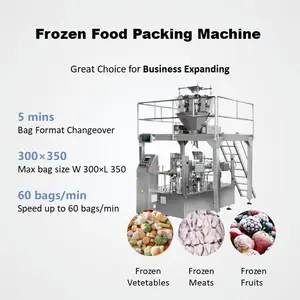 Automatic Vacuum Bag Vegetable Fruit Chicken Frozen Food Packing Machine