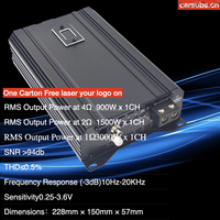 Amplificateur de subwoofer de voiture 3K RMS 1CH classe D, monobloc RMS 3000W classe D, max 1 ohm, basses puissantes, amplificateur de voiture SPL