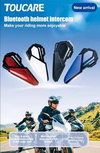 Intercomunicador <span class=keywords><strong>para</strong></span> Casco TOUCARE <span class=keywords><strong>para</strong></span> Motociclistas: Comunicación <span class=keywords><strong>para</strong></span> 8 Motociclistas, Alcance de 1200m, Batería de 10 Horas, Uso Compartido de Música y Ofertas al por Mayor - Product Image 6