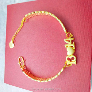 Dubai Jewelry <span class=keywords><strong>Euro</strong></span> 1314 BraceletgoldBracelet plaqué <span class=keywords><strong>or</strong></span> plaqué <span class=keywords><strong>or</strong></span> Cadeau pour petite amie - Product Image 3