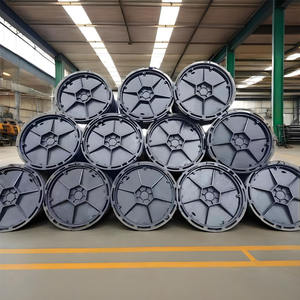 EN124 C250 D400 E600 중량급 안정성 강화 연성 주철 사각 및 원형 맨홀 커버 블랙 ZHENHAN 브랜드 - Product Image 4