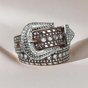 Ceintures de Luxe de Créateur <span class=keywords><strong>BB</strong></span> <span class=keywords><strong>Simon</strong></span> en Diamants Style Western pour Hommes et Femmes, en Cuir Orné de Cristaux et de Strass, Boucle Personnalisée - Product Image 4