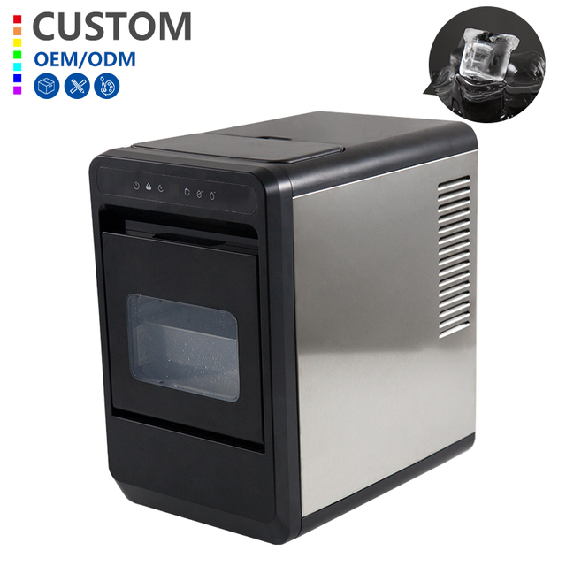 Professional Competitive Price Small Countertop Cylindrical Ice Maker Home 12kgs/24h Ice Cube Maker with CE, CB, EMC