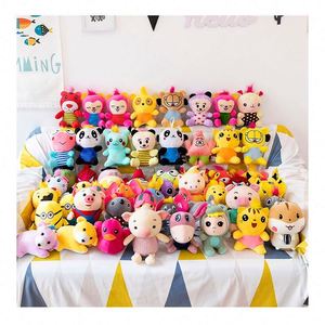Jouets en peluche super doux et élégants personnalisés, unisexe, avec queue en ruban décorative, animaux mignons, pour anniversaire, en coton PP, anti-stress, vente chaude - Product Image 1