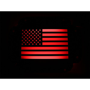 Compatible avec 1997-2025 Jeep Wrangler TJ/JK/JL avec plaque de couverture de ventilation de hayon à logo éclairé - Product Image 2
