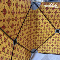 Paravent de camping arabe personnalisé, clôture de jardin désertique, mur d'intimité extérieur, pare-vent en tissu Oxford 600D, protection UV pour voitures et événements
