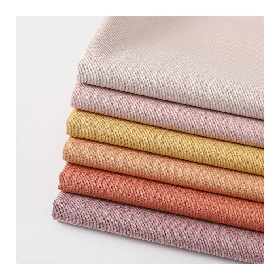 Bamboo Fiber Fabric 61%polyester 26%bamboo 4 %spandex woven stretch fabric similar linen feeling textile for clothing