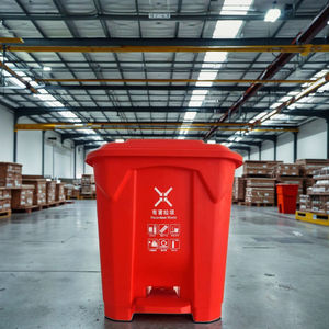 <strong>Large</strong> <strong>80L</strong>/ Pedal Trash Can Indoor/Outdoor Home Public Use HDPE Plastic Wheelie <strong>Bin</strong> for Recycling for <strong>Kitchen</strong> Outdoor Use - Product Image 3