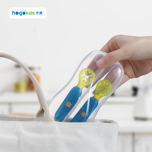 Juego de Cucharas de Silicona para Bebés Hogo Kids, en Oferta, Libres de BPA, Grado Alimenticio, con Orificios, Rojo y Azul, 0-12 Meses, Flujo Lento - Product Image 5