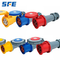 Connecteur d'alimentation industriel étanche SFE IEC60309 IP44 IP67 monophasé triphasé 220-380V 240-415V 3 4 5 pôles