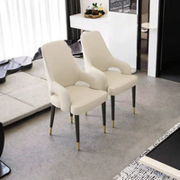 Chaises de table à manger pour la maison confort moderne meubles en cuir pour un usage domestique