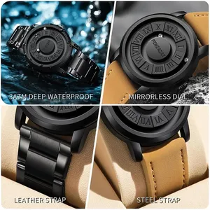<span class=keywords><strong>Reloj</strong></span> de Lujo para Hombre PENGAGA 2025, Relojes de Pulsera de Cuarzo con Cuentas Deslizantes Creativas <span class=keywords><strong>LIGE</strong></span>, Relojes Magnéticos a Prueba de Agua para Hombre - Product Image 3