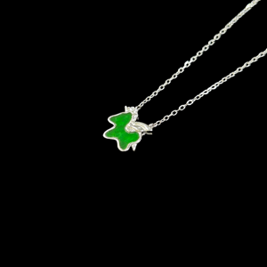 Collar de Jadeíta Birmana Natural de Grado A, Collar con Colgante de Jade Verde de Alta Calidad, Joyería de Jadeíta para Mujer (con Certificado) - Product Image 2