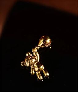 Xinfly Au750 Or 18K, Breloque Ours Ballon, Design Mignon et Simple, Anti-âge, pour Cadeau, Bracelet, Collier, Boucles d'oreilles DIY et Pendentif - Product Image 5