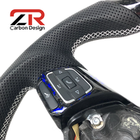 Volant en fibre de carbone forgé personnalisé pour VW Volkswagen Golf R 5 6 7 MK6 MK7 MK7.5 5 GTI R Jetta Passat CC Polo