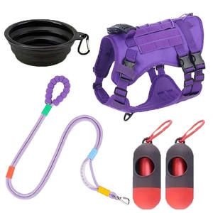 <b>Large</b> Pet Towing Rope Outdoor Towing <b>Harness</b> Explosion Proof Punching Handle Chest <b>Harness</b> Adjustable Mesh Size - Product Image 4