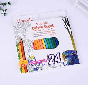 Set di Matite Colorate Ecologiche per l'Apprendimento, Set Professionale di Matite Oleose per Pittura ad Acquerello, Matite Colorate in Legno - Product Image 1