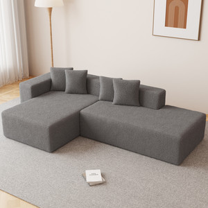 Compressed L Shaped Sofa in a Box European Warehouse Quick Ship Modular Corner Couch Foam Filling No Assembly Living Room Use - Product Image 2