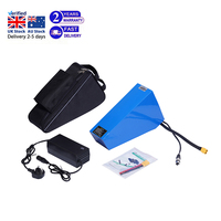 Baterai Segitiga Pengiriman Cepat Stok UK 52V 48V 72V Baterai Ebike Lithium Ion dengan Charger untuk Sepeda Listrik 2000W