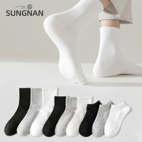 Chaussettes mi-mollet en coton personnalisées pour hommes et femmes, sans couture, respirantes, vente en gros
