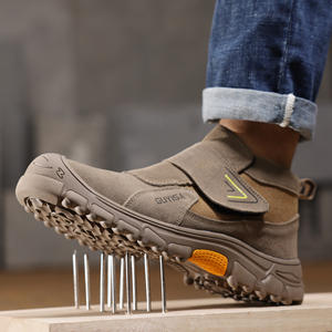 Chaussures <span class=keywords><strong>de</strong></span> sécurité anti-brûlure <span class=keywords><strong>de</strong></span> haute qualité pour soudeurs, chaussures <span class=keywords><strong>de</strong></span> travail anti-écrasement et anti-perforation pour hommes, chaussures industrielles pour hommes avec fermeture auto-agrippante - Product Image 3