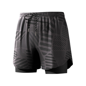 Jiehu Short de bain pour homme, séchage rapide, anti-transparence, taille mi-haute, en polyester tissé, pour la plage et les sources chaudes - Product Image 4