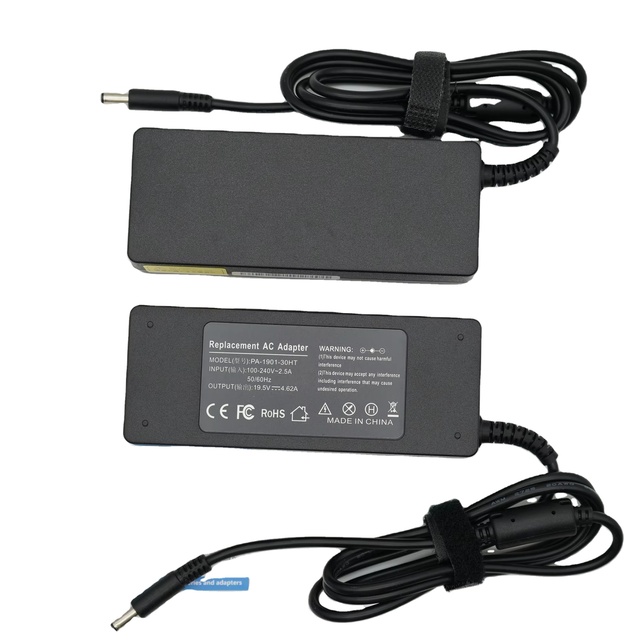 For Dell 19.5V 4.62A 90W Laptop Power Adapter 4.5*3.0MM Round Port Charger