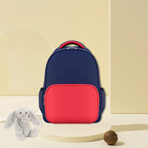 Sacs d'école de bonne qualité pour les fabricants et les établissements de commerce, blanc et bleu ciel - Product Image 1