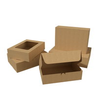 Boîte d'emballage en carton kraft pour la vente en gros de burgers, donuts, macarons, sushis, cupcakes, gâteaux, pour le déjeuner rapide et la vente à emporter