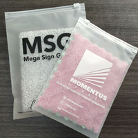 Sacs refermables à fermeture éclair personnalisés, imprimés, écologiques, biodégradables, en plastique givré, pour vêtements, sacs à fermeture éclair