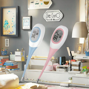 ميزان حرارة كهربائي سريع القراءة بثلاثة مصادر ومجس مرن طويل - Product Image 3