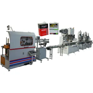 Linea di produzione/macchina per fare lattine quadrate automatiche 1-5L