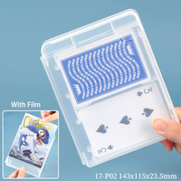 Boîte de rangement pour cartes à jouer SUNSHING personnalisée en plastique acrylique transparent, boîte de rangement pour cartes de poker, protecteur, étui pour 2 jeux de cartes