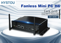 Ordinateur industriel haute performance HYSTOU, Intel I3-10e génération, 64 Go de RAM, 4K, triple écran, NVMe SSD, TPM 2.0, environnement hostile