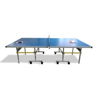Table de tennis de table extérieure et intérieure, filet de qualité compétition, table de ping-pong facile à installer pour usage domestique et salle de jeux
