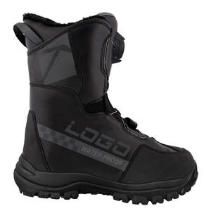 TGHE09 Botas de moto de nieve personalizadas Cordones de liberación rápida Sistema de dial de bloqueo sin cordones Botas de nieve gruesas de invierno para hombres - Product Image 3