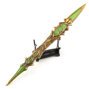 ดาบแกะสลักฮั่วหยู่เฮา ผู้พิทักษ์วิญญาณ ขนาด 30 ซม. ทำจากโลหะทั้งชิ้น ของสะสมจากอนิเมะตัวละครดูหลัว อาวุธจำลองสำหรับงานฝีมือโลหะ - Product Image 1