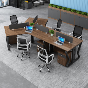 Bureau de travail modulaire en panneaux de bois modernes et personnalisés - Product Image 1