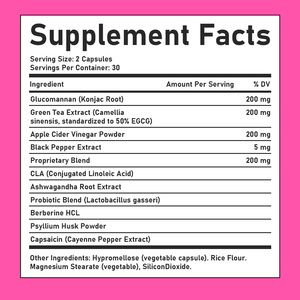 Custom Label Weight Loss Capsules Contains Apple Cider <b>Vinegar</b> Powder Helps Reduce Belly Fat Adult Slimming Capsules - Product Image 2