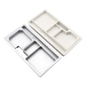 Rectangular <b>Plastic</b> Cable Management Box for Office Desk Conference <b>Table</b> Pen Box Storage <b>Cover</b> with Decorative Design - Product Image 4