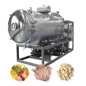 Industrial vacuum freeze dried food dryer dry machine for cooked meat and fruits instante coffe lyophilizer equipment price