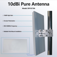 Antena de Panel UHF RFID de 860-960 MHz, Polarización Circular, Alta Ganancia, para Gestión de Inventario y Seguimiento de Activos en Almacenes