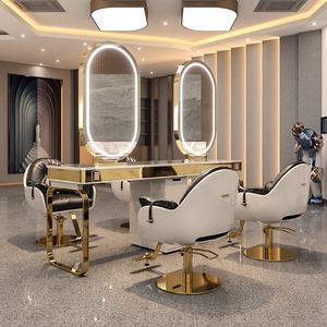 Kuaför ve güzellik salonu mağaza tasarımı, kuaför ekran standı, Modern saç salonu mobilyası ve sandalye setleri - Product Image 6