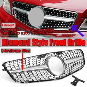 กระจังหน้ารถยนต์ทรงเพชร รุ่น C300 W204 สำหรับ Mercedes Benz C-Class W204 C180 C200 C300 ปี 2008-2014 - Product Image 1