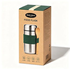 Boîte alimentaire personnalisée en papier kraft recyclé écologique, expédition rapide en 72h, emballage en carton biodégradable - Product Image 1