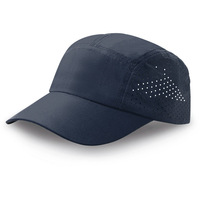 Gorra Deportiva de Rendimiento para Exteriores, de Secado Rápido, Impermeable, Transpirable, Ligera, de Poliéster y Nailon, con Malla Perforada con Láser, Ajustable