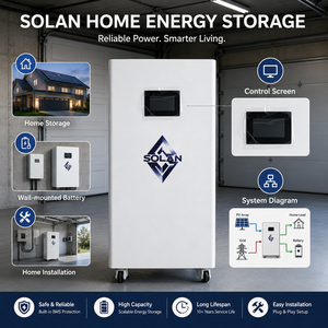 Système de stockage d'énergie solaire SOLAN 51,2 V 314 Ah LiFePO4 pour utilisation hors réseau/hybride, conception montée sur rack, protection IP65 - Product Image 3