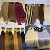 Cheveux humains vierges de qualité supérieure, fournisseur en gros d'usine, extensions russes Remy avec cuticules alignées, extensions de cheveux naturels