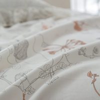 Ensemble de couette floral Style vintage 100% coton doux et léger ensemble de literie pour plantes de jardin de printemps avec fermeture à glissière et lanière d'angle