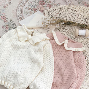 Suéter de Punto Vintage para Bebés y Niñas Pequeñas, Invierno 2022, Ropa Infantil de Otoño, Venta al por Mayor 025AS22168 - Product Image 4